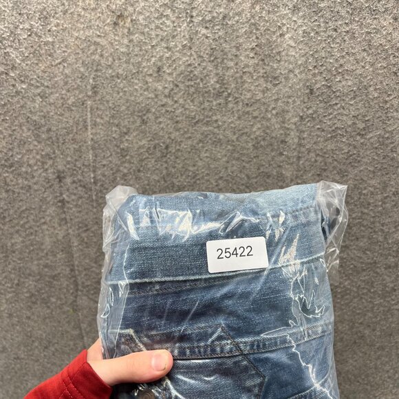 Ralph Lauren Denim Jacket Women Large Blue Jean Button Down Vintage Distressed - Picture 12 of 12